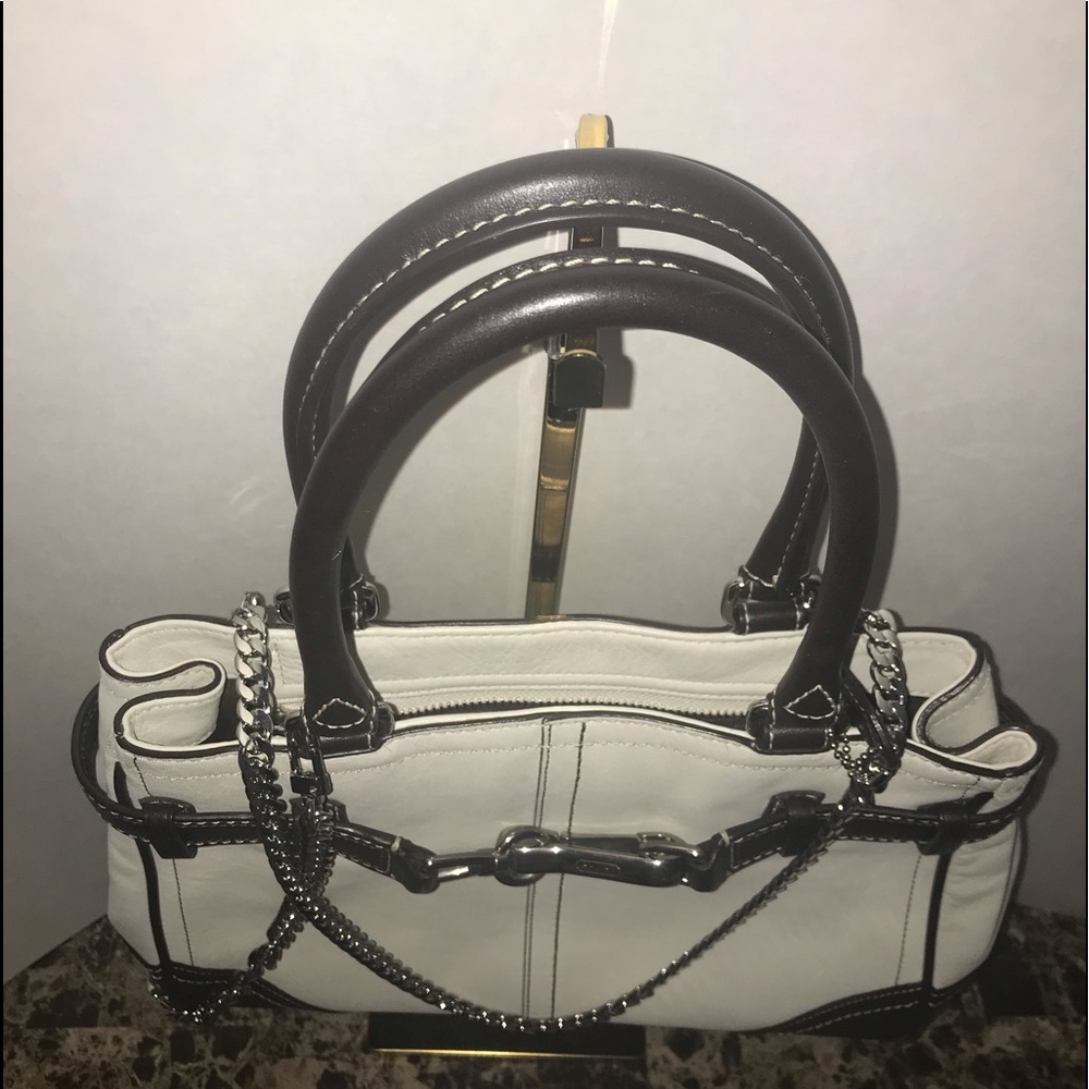 🌸Coach leather hand bag (Used ) - Picture 5 of 16